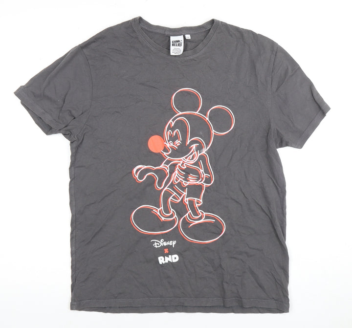 Comic Relief Disney Mickey Mouse Grey XS T-Shirt