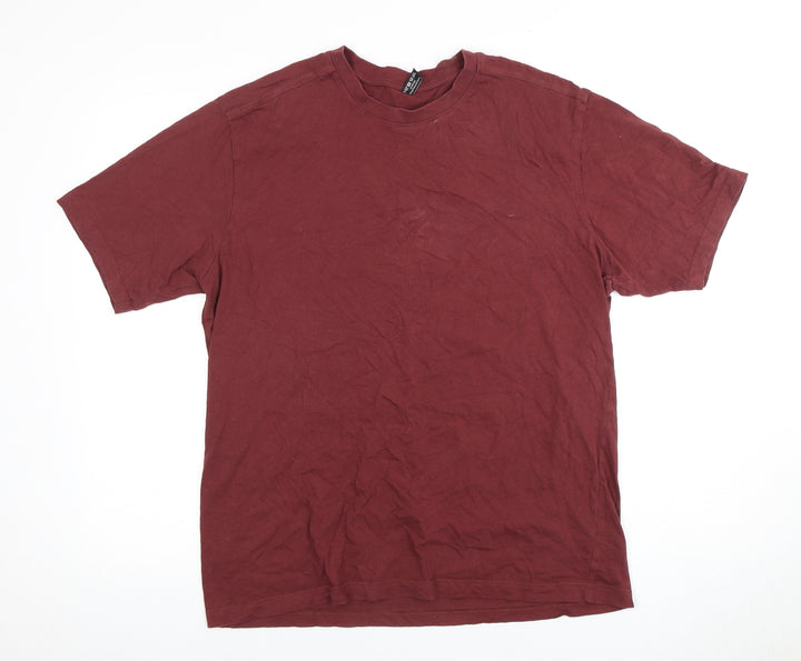 Donnay Men's XL Red Cotton T-Shirt Short Sleeve