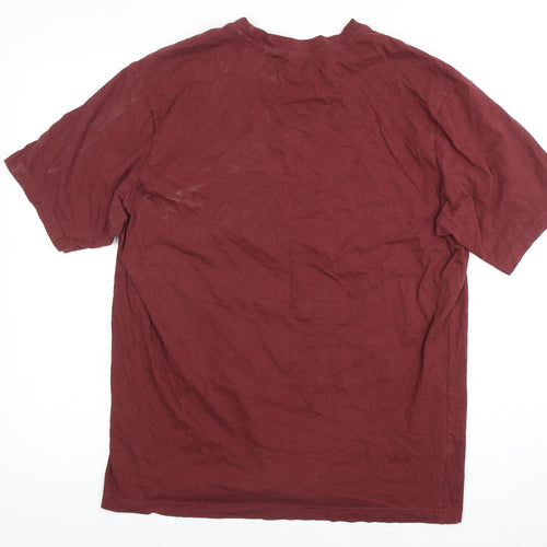 Donnay Men's XL Red Cotton T-Shirt Short Sleeve