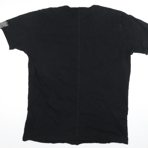 Replay Men's Black XL Cotton T-Shirt, Excellent Condition
