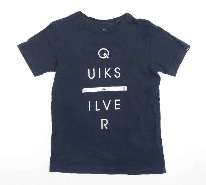 Quiksilver Boys Blue Graphic T-Shirt 8 Years