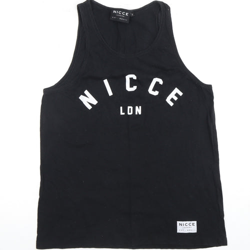 NICCE Men's Black Sleeveless T-Shirt Size S