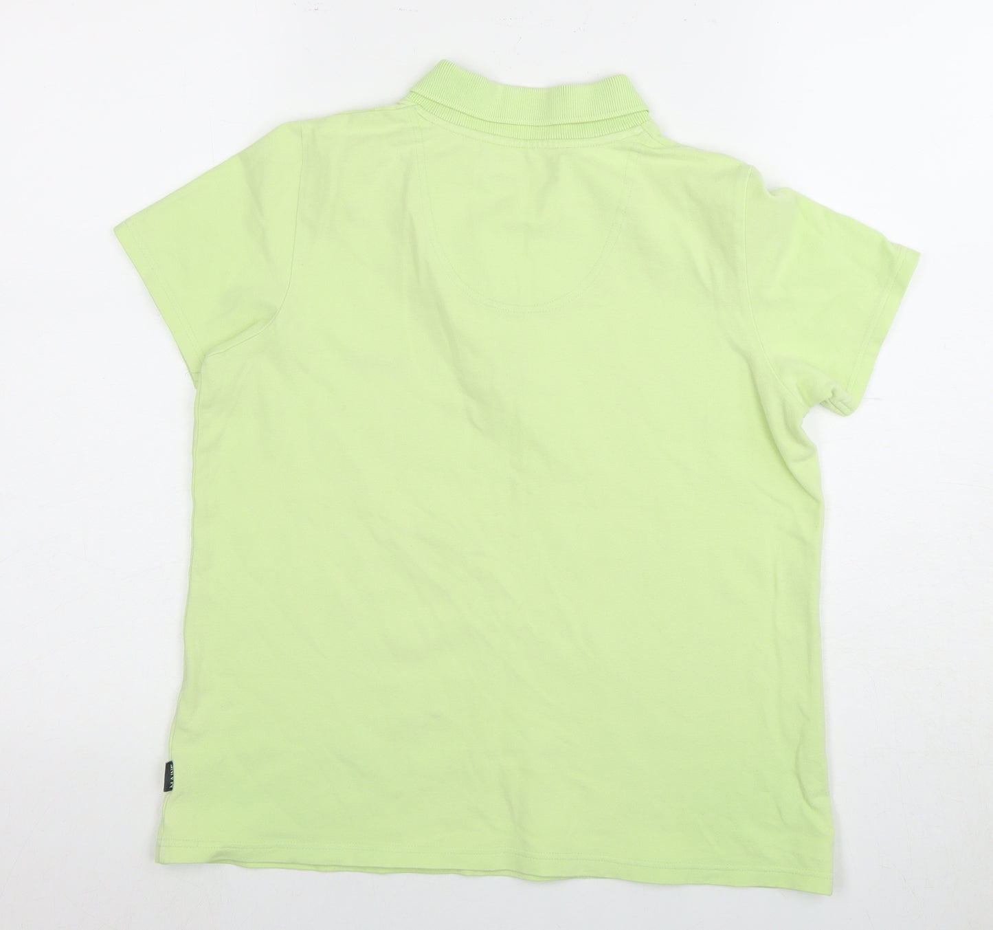 Maine New England Women's Green Polo Shirt Size 12