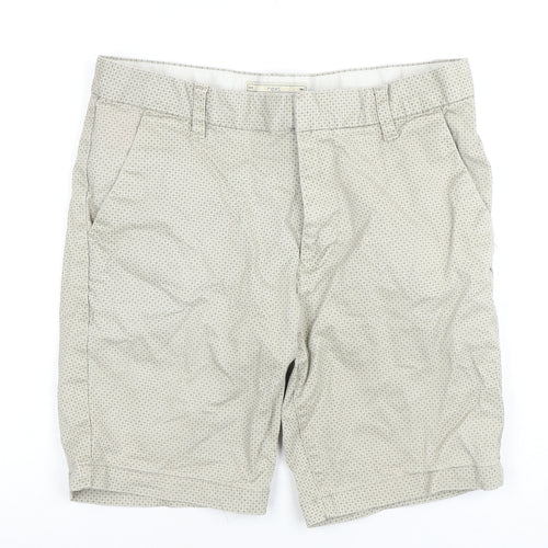 Next Men's Beige Chino Shorts Size 32 Casual Style