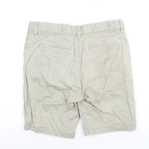 Next Men's Beige Chino Shorts Size 32 Casual Style