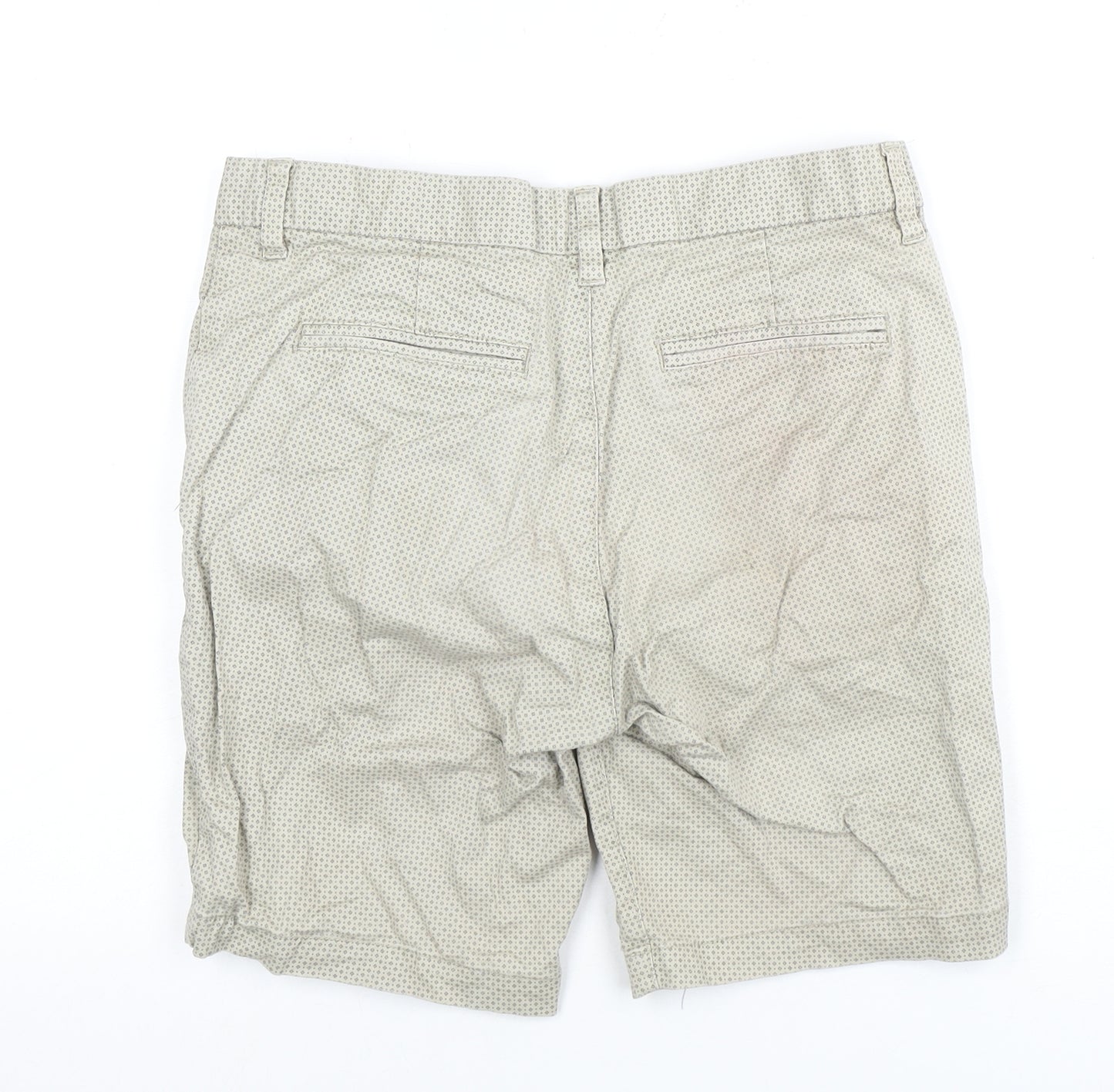 Next Men's Beige Chino Shorts Size 32 Casual Style