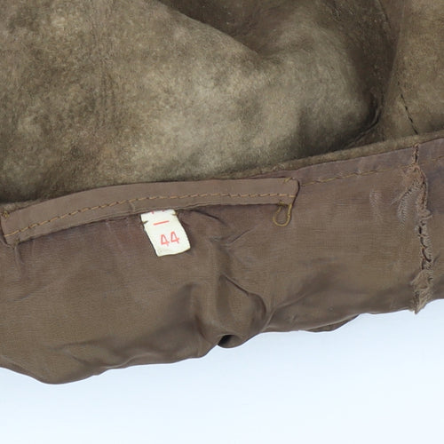 Brown Suede Women's Midi Pencil Skirt Size 16