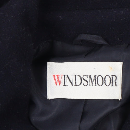 Windsmoor Women's Black Wool Overcoat