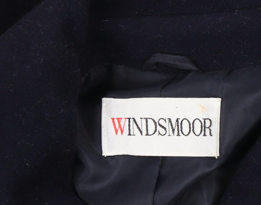 Windsmoor Women's Black Wool Overcoat