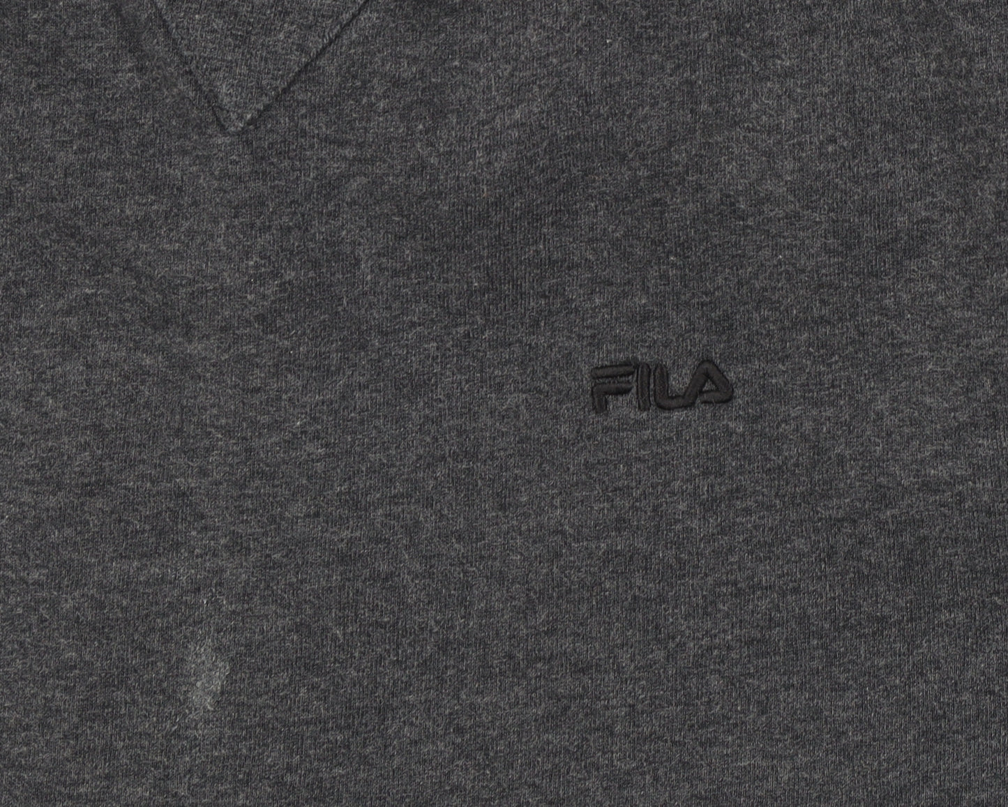 Fila Men's Grey Pullover Sweatshirt, Logo Accent