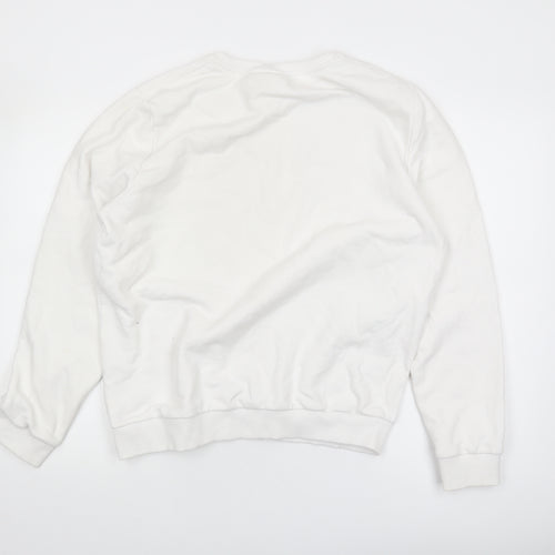 Disney Women's White Christmas Aristocats Pullover Sweatshirt XL