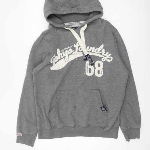 Tokyo Laundry Grey Men's Pullover Hoodie, Small