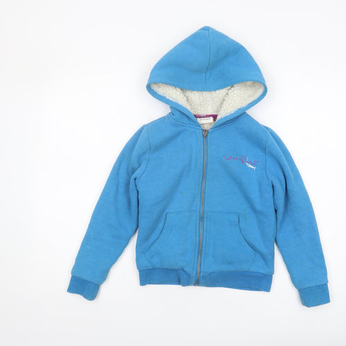 Weird Fish Girls Blue Full Zip Hoodie 7-8 Years