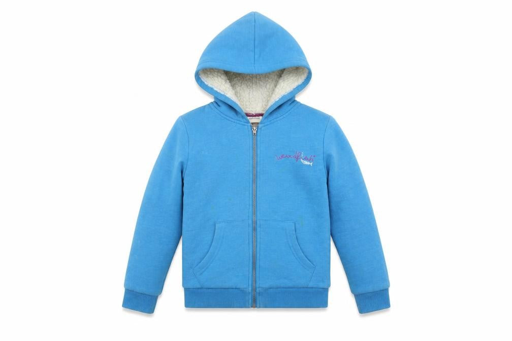 Weird Fish Girls Blue Full Zip Hoodie 7-8 Years