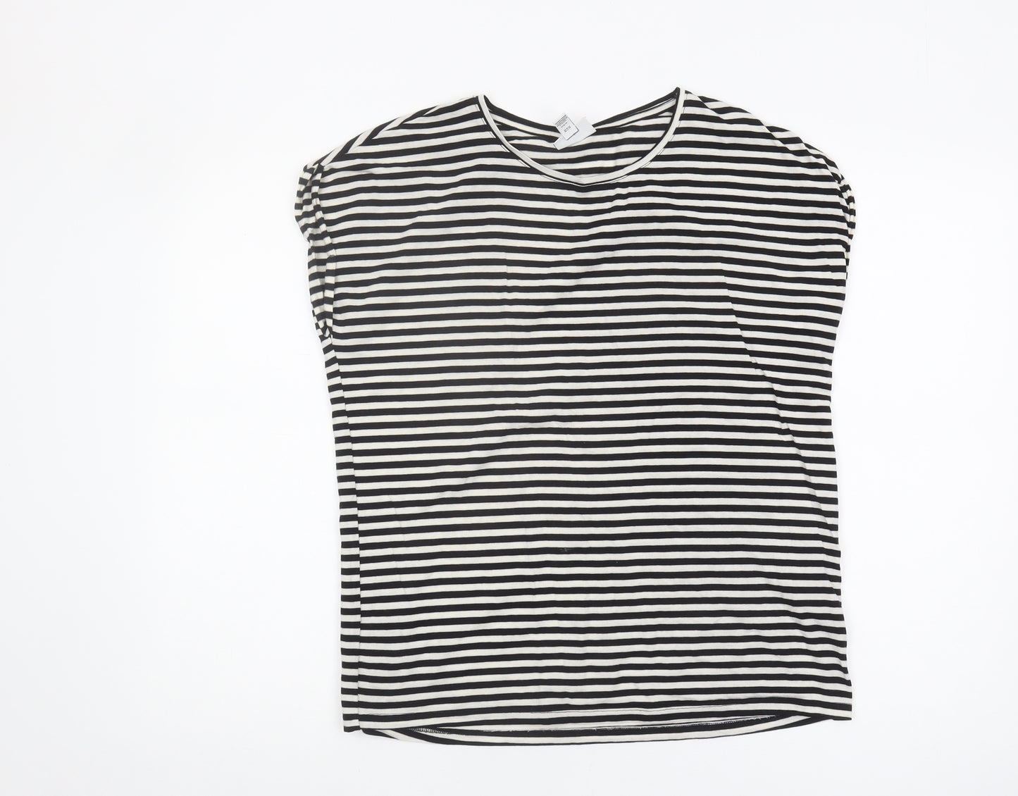 Vero Moda Women's Striped T-Shirt, Black, Size S
