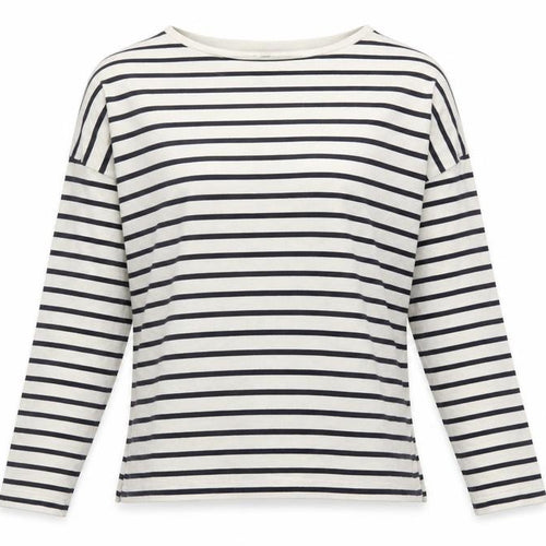 Uniqlo Women's Multicoloured Striped Long Sleeve T-Shirt