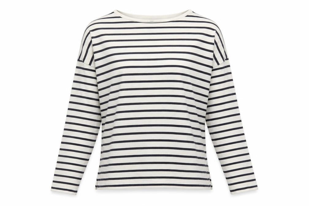 Uniqlo Women's Multicoloured Striped Long Sleeve T-Shirt