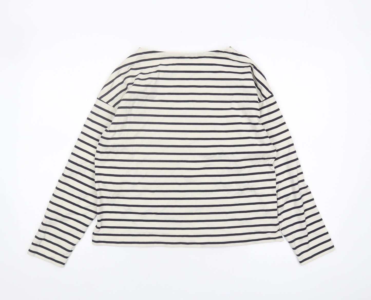 Uniqlo Women's Multicoloured Striped Long Sleeve T-Shirt