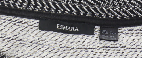 Esmara Women's Black Geometric T-Shirt Size 10