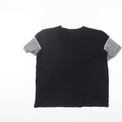 River Island Boys Black Graphic T-Shirt 9-10 Years