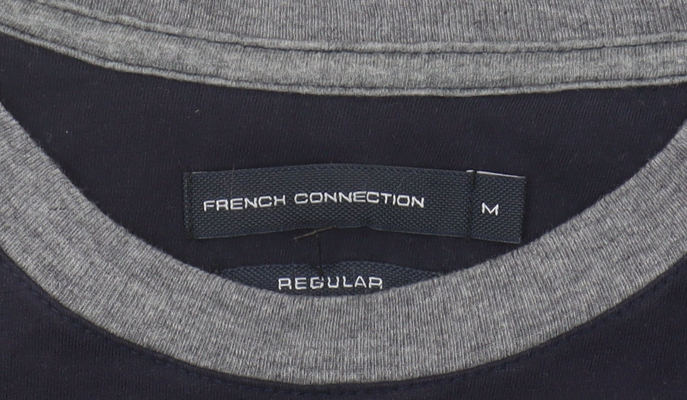 French Connection Men's Multicoloured Crew Neck T-Shirt M