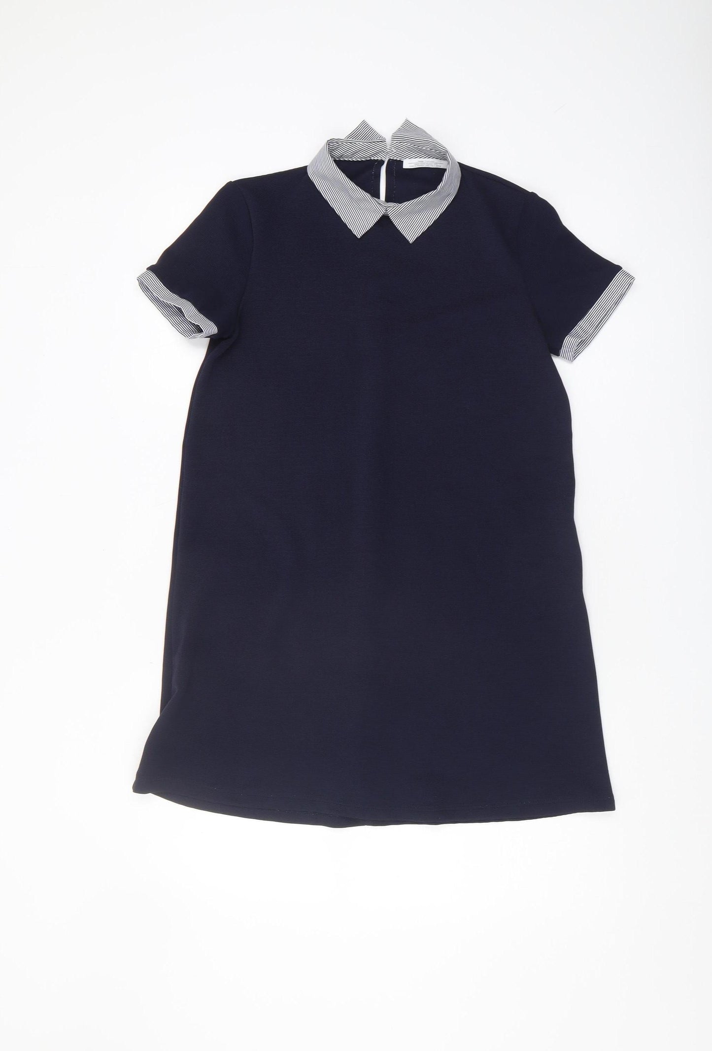 Zara Trafaluc Women's Blue Shift Dress Size 8