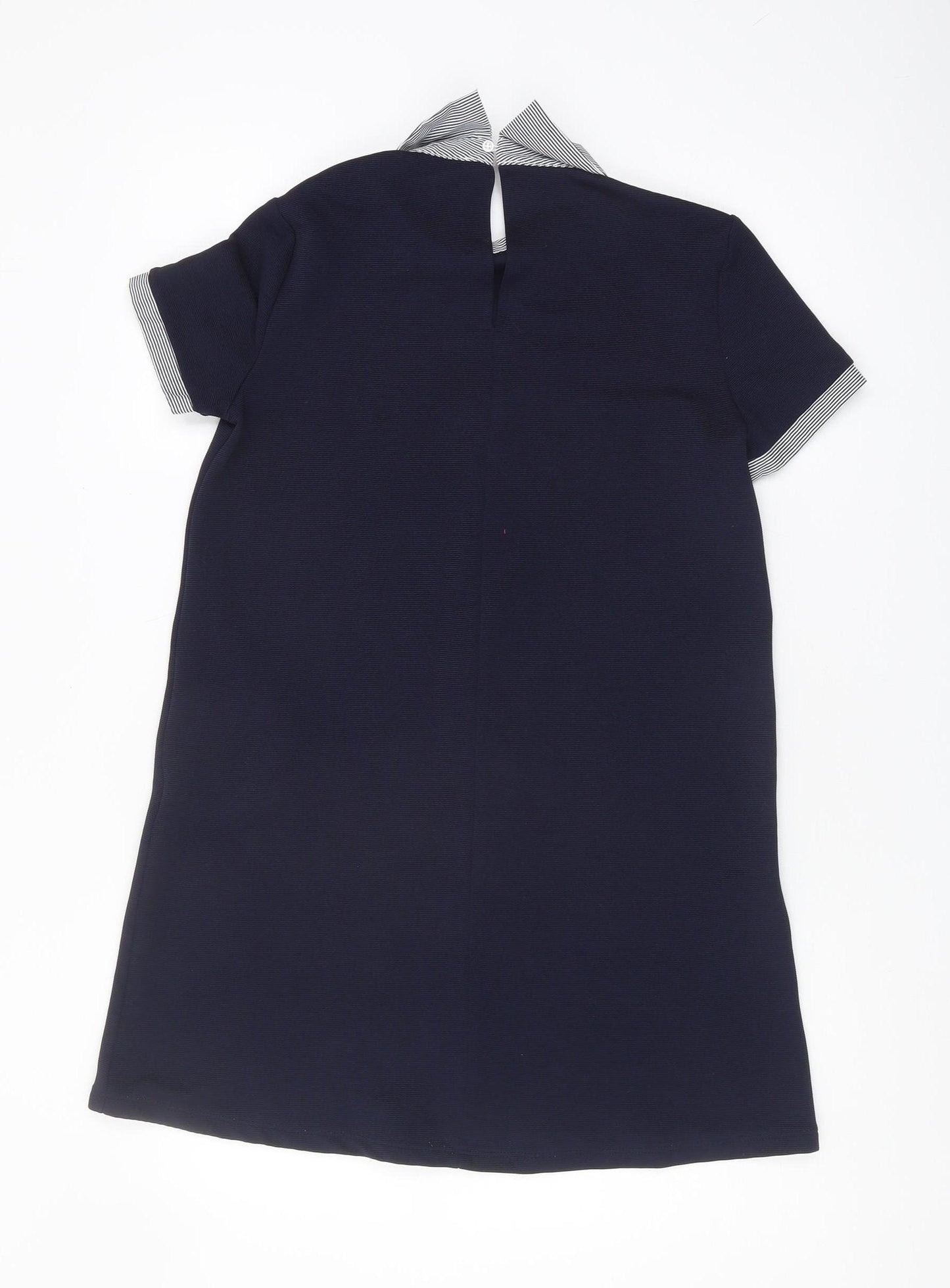 Zara Trafaluc Women's Blue Shift Dress Size 8