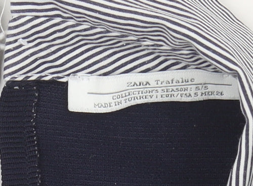 Zara Trafaluc Women's Blue Shift Dress Size 8