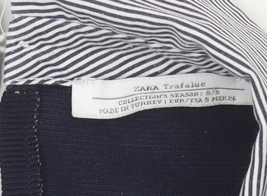 Zara Trafaluc Women's Blue Shift Dress Size 8