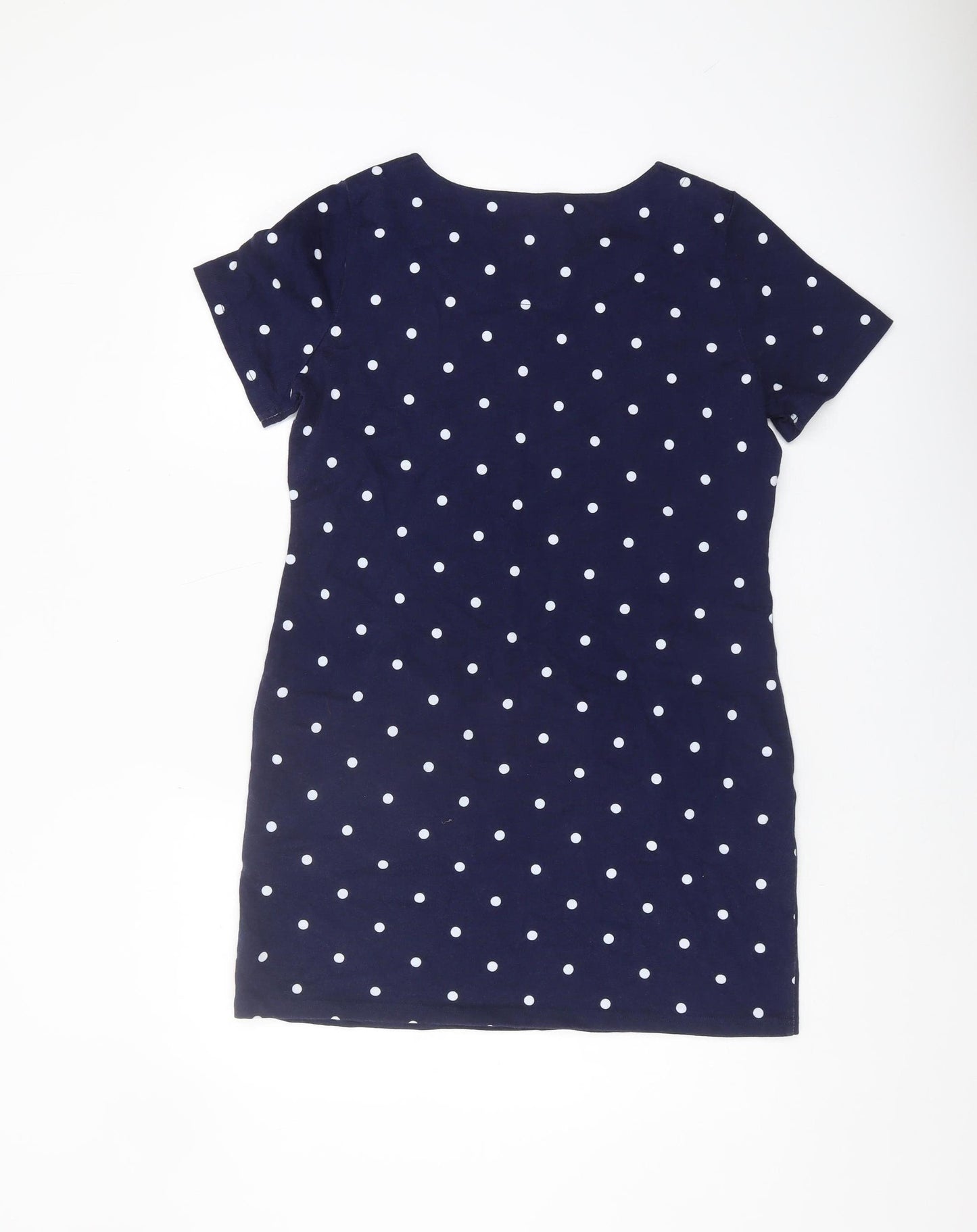 Joules Women's Blue Polka Dot Shift Dress Size 12