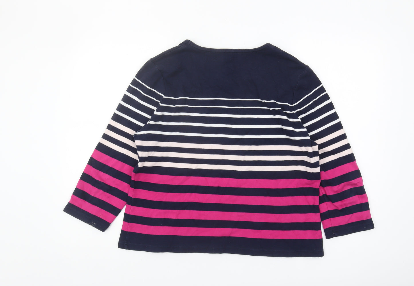 Viyella Women's Multicoloured Striped T-Shirt XL