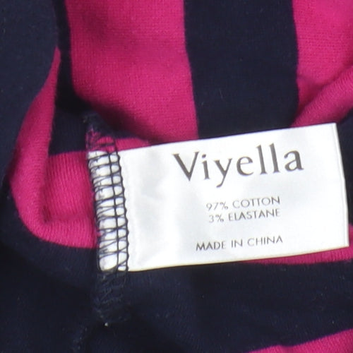 Viyella Women's Multicoloured Striped T-Shirt XL