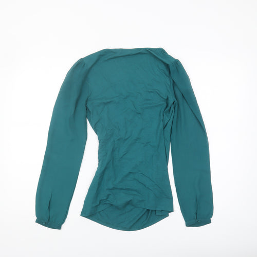 Boden Women's Green Wrap Blouse Size 8