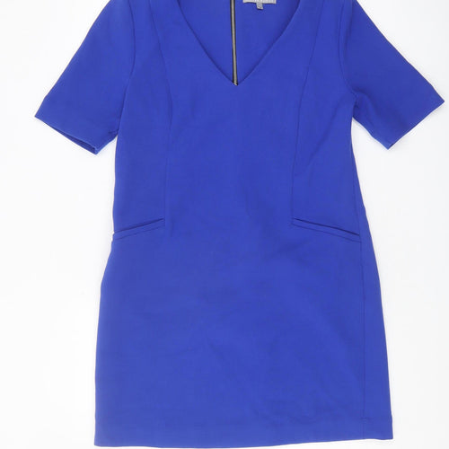 Oliver Bonas Women's Blue Sheath Dress Size 10