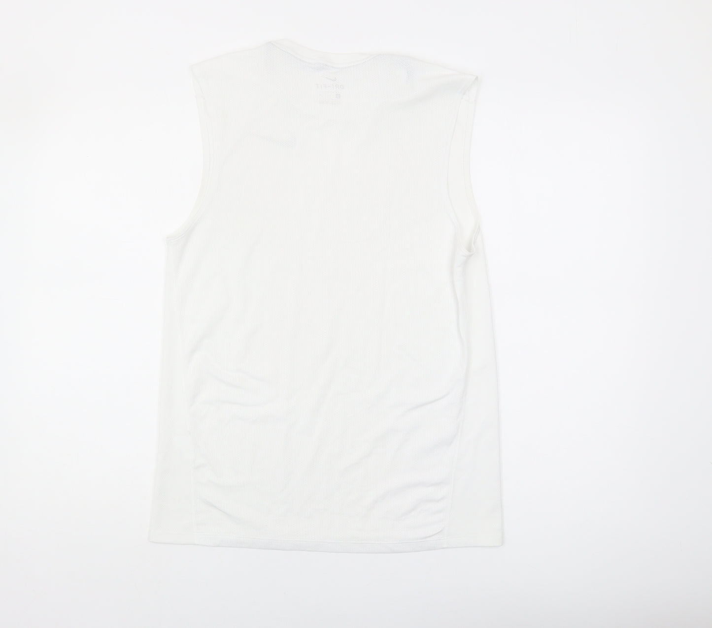 Nike Men's White Tank Top S Athletic Dri-FIT Activewear