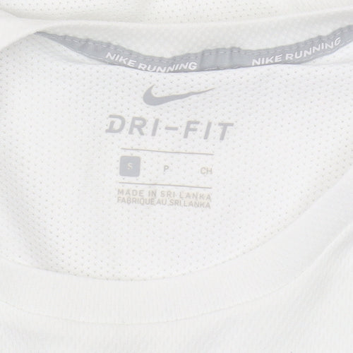 Nike Men's White Tank Top S Athletic Dri-FIT Activewear
