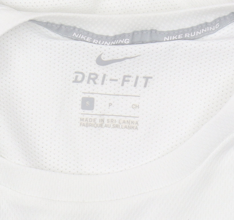 Nike Men's White Tank Top S Athletic Dri-FIT Activewear