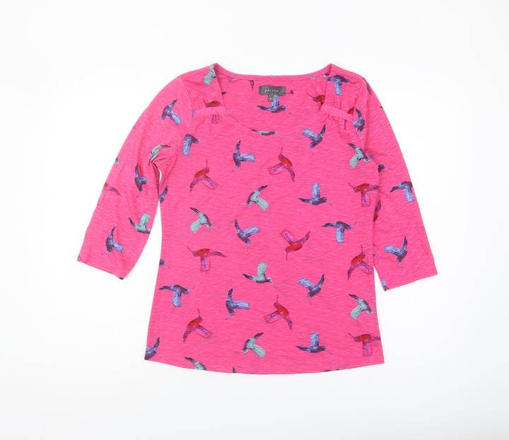 Marks and Spencer Women’s Pink Bird T-Shirt, Size 10
