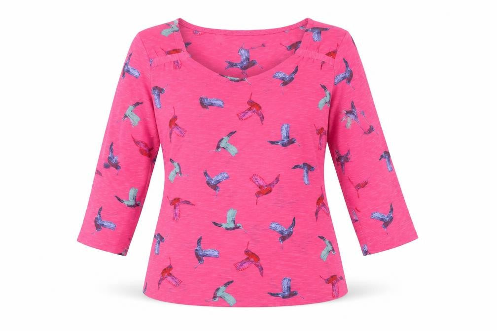 Marks and Spencer Women’s Pink Bird T-Shirt, Size 10
