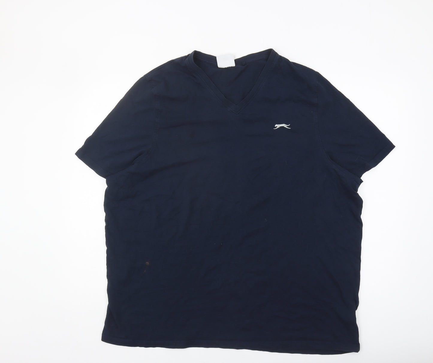Slazenger Men's 3XL V-Neck Blue T-Shirt - Good Condition