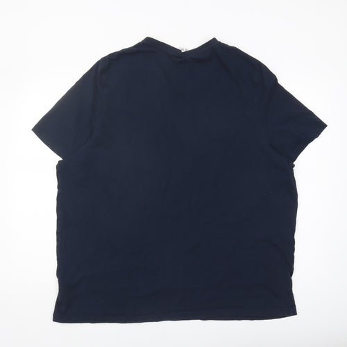 Slazenger Men's 3XL V-Neck Blue T-Shirt - Good Condition