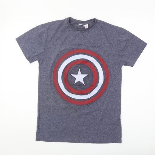 Marvel Captain America Blue Men's XS T-Shirt
