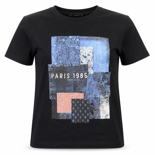 Stradivarius Black XS Unisex Casual T-Shirt