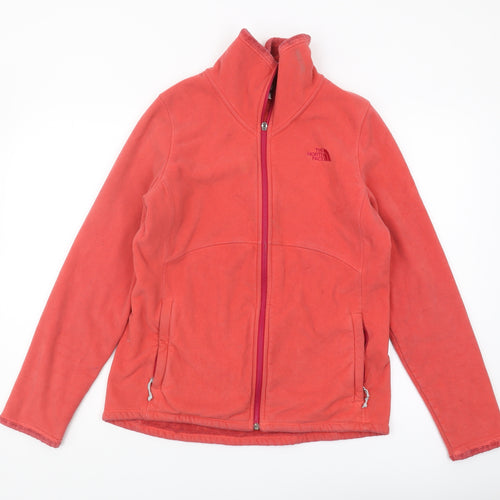 The North Face Women's Red Fleece Jacket, Size L, Casual Style