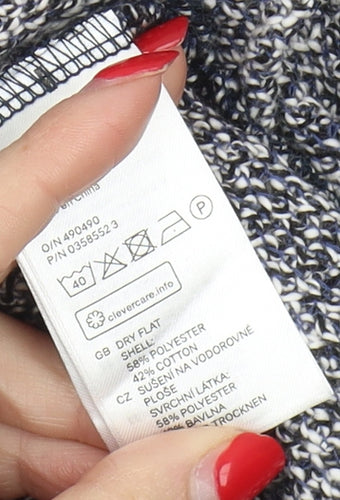 H&M Women's Multicoloured Open Front Cardigan Size 12