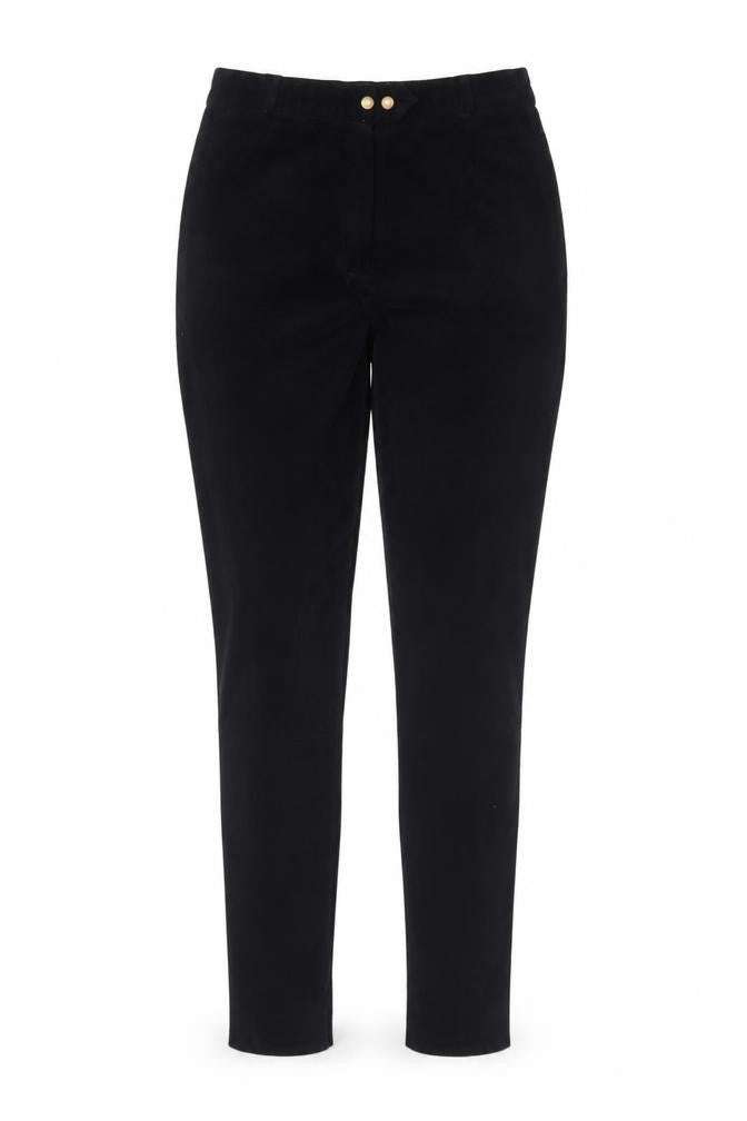 Front view of Harry Hall Women's Black Skinny Jeggings L