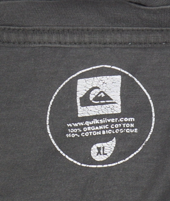 Quiksilver Men's Grey XL T-Shirt with Logo