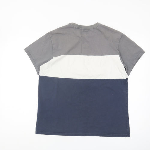 Levi's Men's Grey Colourblock Crew Neck T-Shirt M