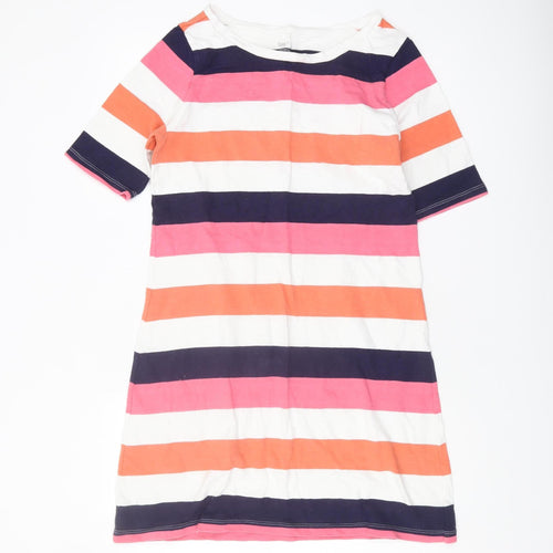 Gap Women's Multicoloured Striped T-Shirt Dress M
