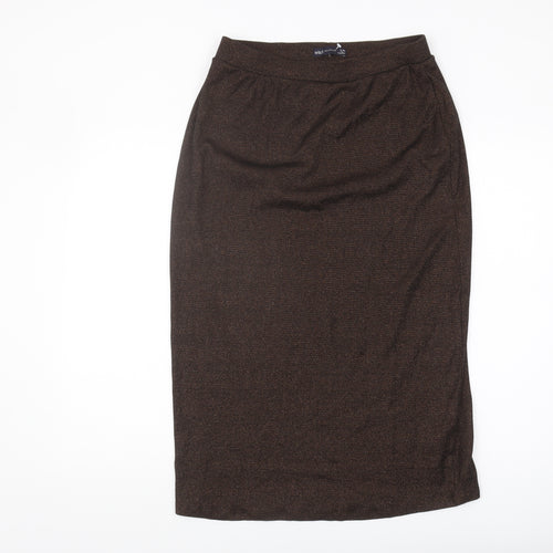 Marks and Spencer Women's Brown Pencil Skirt, Size 12, Casual